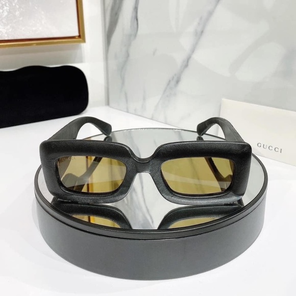 NWT GUCCI GG0816S - 001 LEATHER SUNGLASSES - Picture 7 of 16